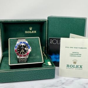 Rolex GMT-Master Pepsi Jubilee Steel Bracelet Year 1984 Orange Patina | FULL SET MINT