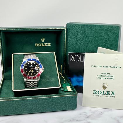 Rolex GMT-Master Pepsi Jubilee Steel Bracelet Year 1984 Orange Patina | FULL SET MINT