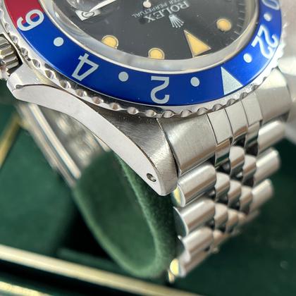 Rolex GMT-Master Pepsi Jubilee Steel Bracelet Year 1984 Orange Patina | FULL SET MINT - Image 12