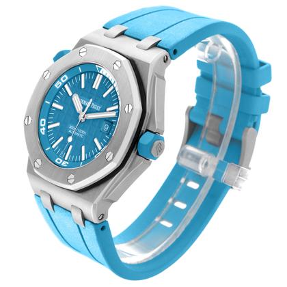 Audemars Piguet Royal Oak Offshore Diver Steel Mens Watch 15710ST Card - Image 3