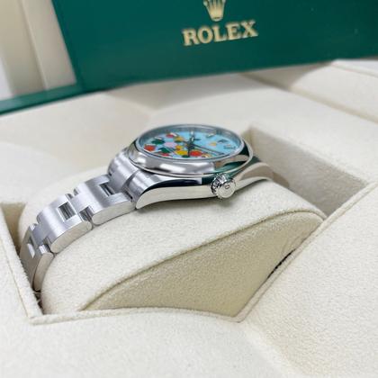 Rolex Oyster Perpetual 31 NEW Oyster Perpetual 31mm 277200 Turquoise Celebration Dial Smooth Bezel Oyster Bracelet - Image 6