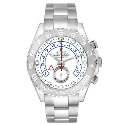 Rolex Yacht-Master II Regatta White Gold Platinum Mens Watch 116689 - Image 7