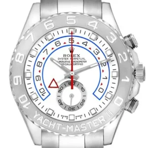 Rolex Yacht-Master II Regatta White Gold Platinum Mens Watch 116689