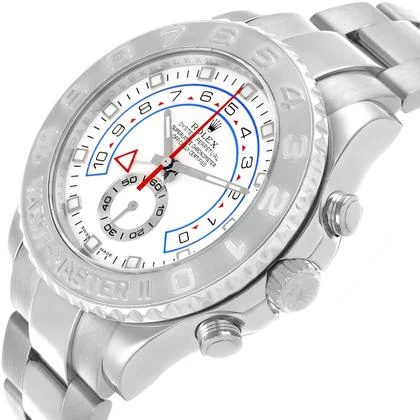 Rolex Yacht-Master II Regatta White Gold Platinum Mens Watch 116689 - Image 10