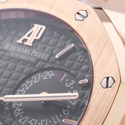 Audemars Piguet Royal Oak Dual Time 26120OR.OO.D002CR.01 USED mens Leather strap Not included , Buckle included - Image 2