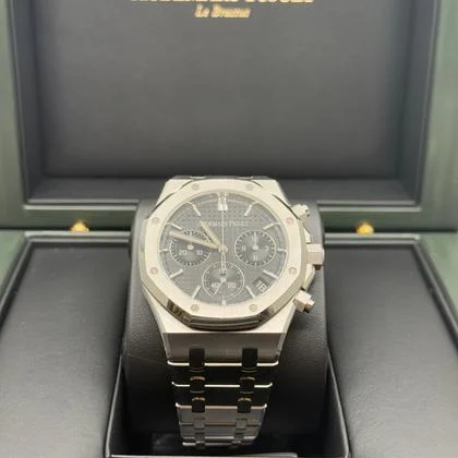 Audemars Piguet Royal Oak Chronograph NEW 2023 Black Dial Stainless Steel Chronograph - Image 8
