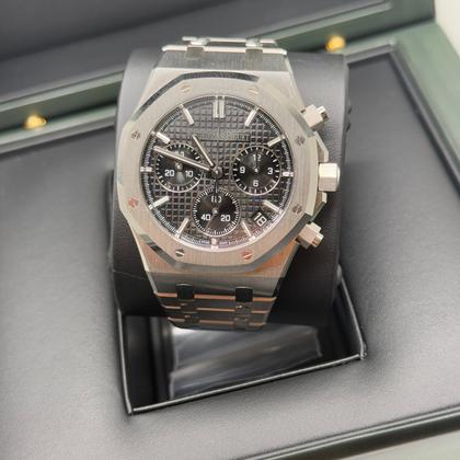 Audemars Piguet Royal Oak Chronograph NEW 2023 Black Dial Stainless Steel Chronograph - Image 7