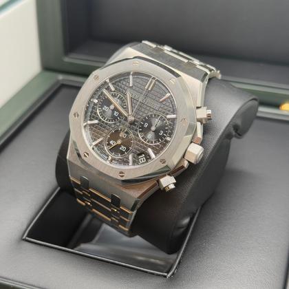 Audemars Piguet Royal Oak Chronograph NEW 2023 Black Dial Stainless Steel Chronograph - Image 6