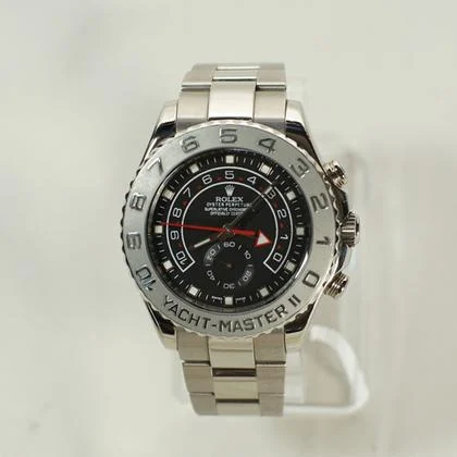 Rolex Yacht-Master II 18K White Gold with Black Dial 116689 Box and Papers