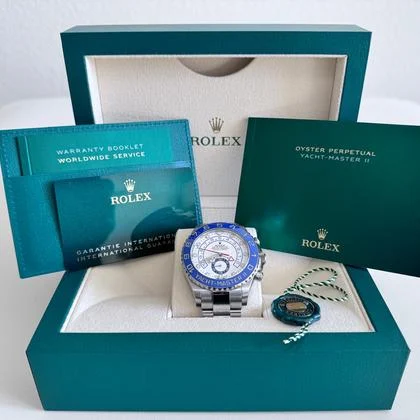 Rolex Yacht-Master II 44mm 116680 Mercedes Hands with Full Set