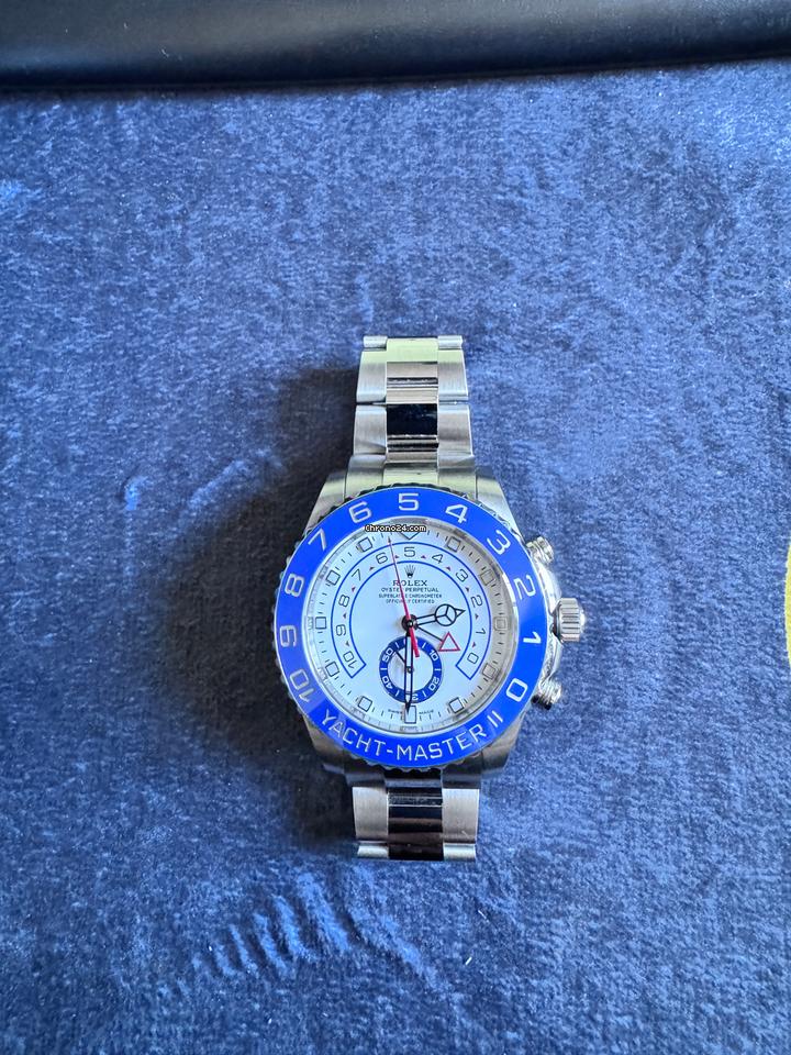 Rolex Yacht-Master II 44mm 116680 Mercedes Hands with Full Set - Image 2