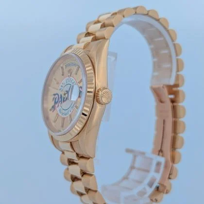 Rolex Day-Date 36 Phil Nevin Padres Signed Dial Day-Date "President" 18238 Box - Image 6