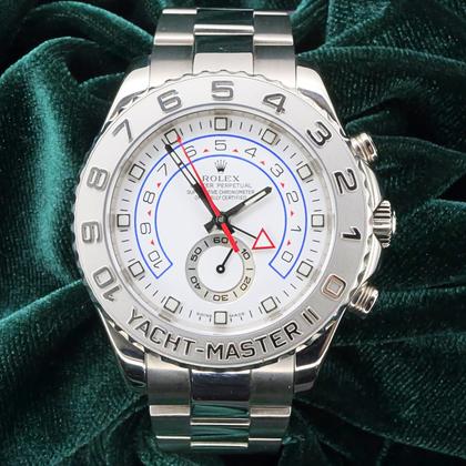 Rolex Yacht-Master II MINT COMPLETE SET Yacht-Master II “Regatta Timer” White Dial Platinum White Gold 116689 - Image 2