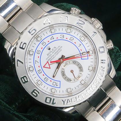 Rolex Yacht-Master II MINT COMPLETE SET Yacht-Master II “Regatta Timer” White Dial Platinum White Gold 116689 - Image 3