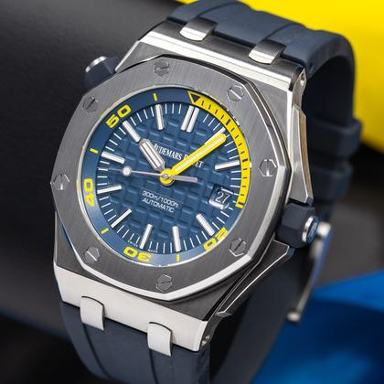 Audemars Piguet Royal Oak Offshore Diver Blue/Yellow 42mm 15710ST.OO.A027CA.01 Full Set - Image 15