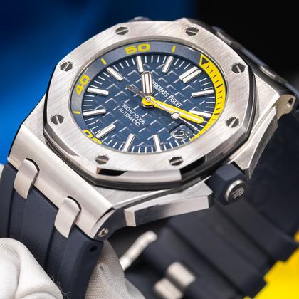 Audemars Piguet Royal Oak Offshore Diver Blue/Yellow 42mm 15710ST.OO.A027CA.01 Full Set - Image 7