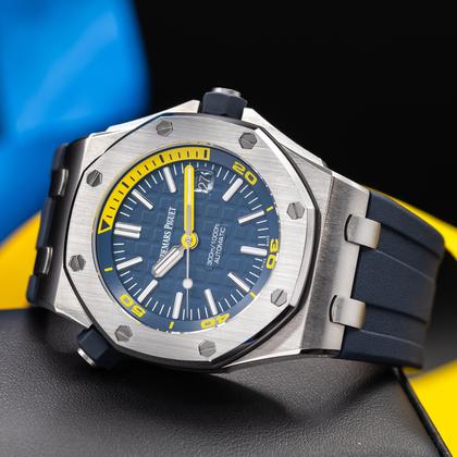 Audemars Piguet Royal Oak Offshore Diver Blue/Yellow 42mm 15710ST.OO.A027CA.01 Full Set - Image 11