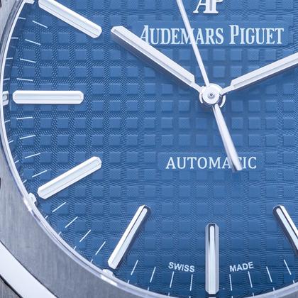 Audemars Piguet Royal Oak Selfwinding 41mm Blue Dial Stainless Steel AP 15400ST - Complete Set - Image 10