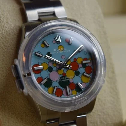 Rolex Oyster Perpetual 31 Tiffany Celebration with factory stickers - Image 13