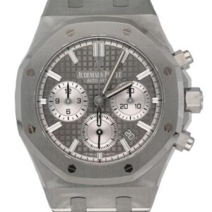 Audemars Piguet Royal Oak Chronograph 26315ST Rutheniam Grey Dial Mens Watch Box Papers