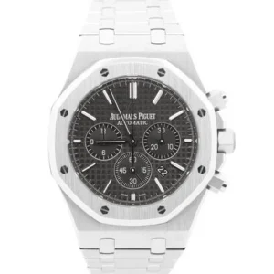 Audemars Piguet Royal Oak Chronograph 41mm BLACK Chronograph Stainless Steel Watch 26320ST