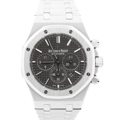 Audemars Piguet Royal Oak Chronograph 41mm BLACK Chronograph Stainless Steel Watch 26320ST