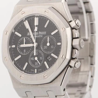 Audemars Piguet Royal Oak Chronograph 41mm BLACK Chronograph Stainless Steel Watch 26320ST - Image 9