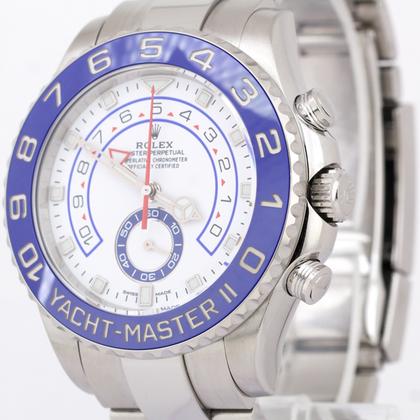 Rolex Yacht-Master II PAPERS Rolex Yacht-Master II NEW HANDS 44mm Blue 116680 Stainless YM2 Watch BOX - Image 7