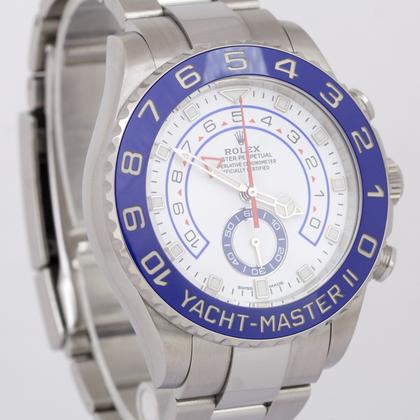 Rolex Yacht-Master II PAPERS Rolex Yacht-Master II NEW HANDS 44mm Blue 116680 Stainless YM2 Watch BOX - Image 6