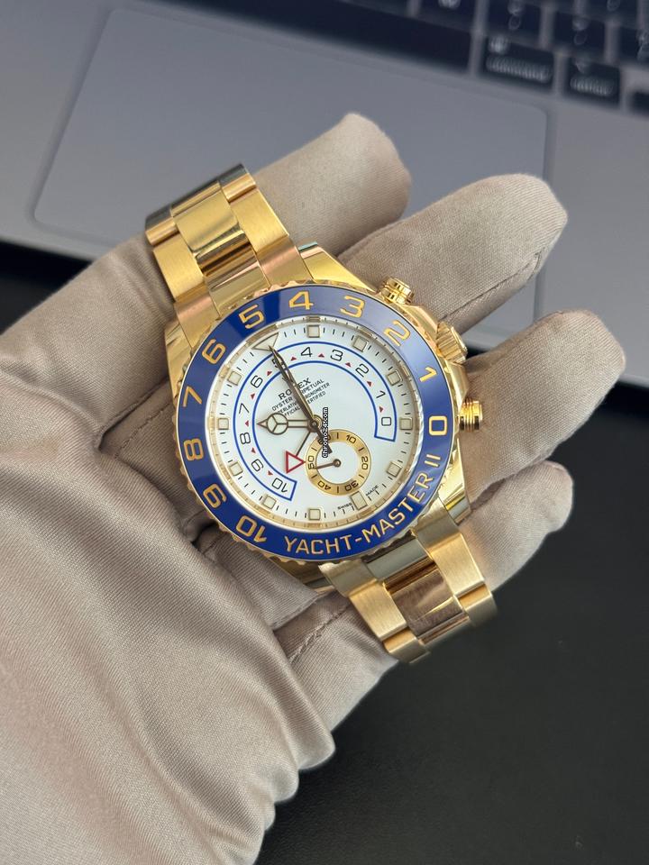 Rolex Yacht-Master II 2021 Complete Set - Excellent Condition Mercedes Hands - Image 2