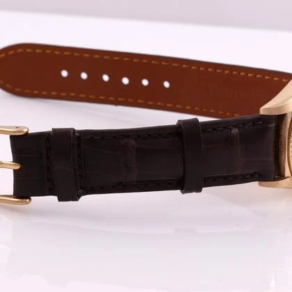 Rolex Day-Date 36 Silver Index Fluted Yellow Gold Leather 18238 - Image 4