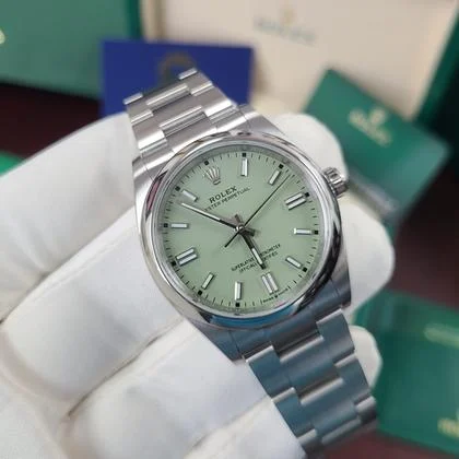 Rolex Oyster Perpetual 36 BNIB 2025 Novelty Color New PISTACHIO Green OP 36 Full Set Box Papers Shipping Bag Unworn Brand New - Image 13