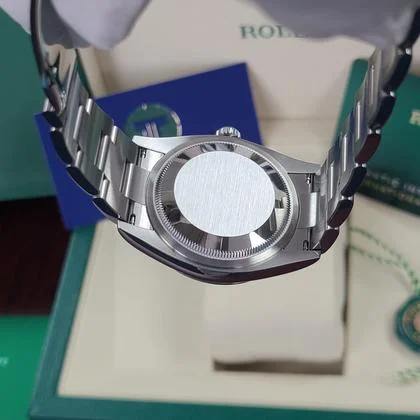 Rolex Oyster Perpetual 36 BNIB 2025 Novelty Color New PISTACHIO Green OP 36 Full Set Box Papers Shipping Bag Unworn Brand New - Image 11