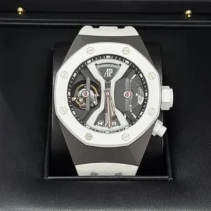 Audemars Piguet Royal Oak Concept Offshore Concept Flying Tourbillon GMT 26580IO.OO.D010CA.01 Ceramic Titanium Locations: Gibraltar UK EU and Switzerland