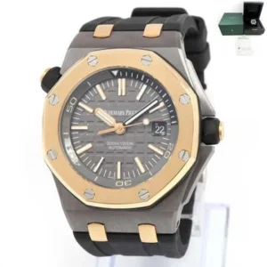 Audemars Piguet Royal Oak Offshore Diver Qe II Cup 15709TR Tantalum Box Archive PapersRoyal Oak Offshore