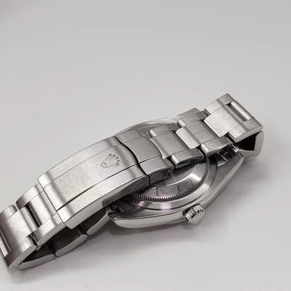 Rolex Oyster Perpetual 36 W/Service Card Rolex Oyster Perpetual 36 mm Blue Dial Watch 116000 Mixed Serial Rehaut Engraved With Service Card - Image 5