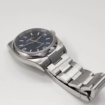 Rolex Oyster Perpetual 36 W/Service Card Rolex Oyster Perpetual 36 mm Blue Dial Watch 116000 Mixed Serial Rehaut Engraved With Service Card - Image 2