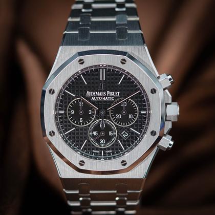Audemars Piguet Royal Oak Chronograph 26320ST Black Dial 41mm Mint Condition Complete Set