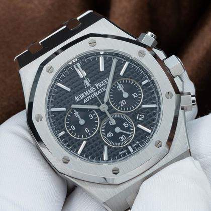 Audemars Piguet Royal Oak Chronograph 26320ST Black Dial 41mm Mint Condition Complete Set - Image 3