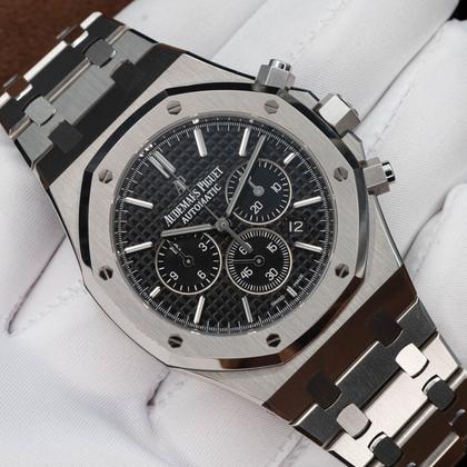 Audemars Piguet Royal Oak Chronograph 26320ST Black Dial 41mm Mint Condition Complete Set - Image 11