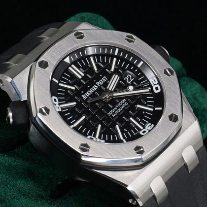 Audemars Piguet Royal Oak Offshore Diver MINT COMPLETE SET Royal Oak Offshore Diver Black Dial Stainless Steel 15703ST - Image 10