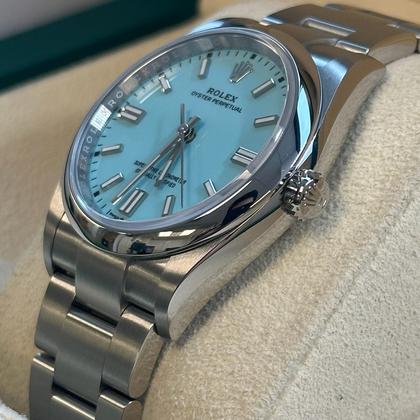 Rolex Oyster Perpetual 36 Unworn Oyster Perpetual 36mm Tiffany Dial 126000 - Image 7