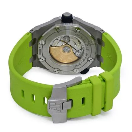 Audemars Piguet Royal Oak Offshore Diver Steel Green Dial 42mm Watch 15710ST - Image 5