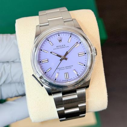 Rolex Oyster Perpetual 36 NEW 2025 OCTOBER 126000 Lavender Purple Steel - Image 10