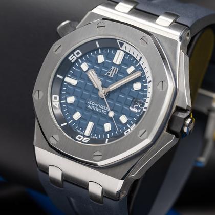 Audemars Piguet Royal Oak Offshore Diver Blue Dial Diver 15720.OO.A027CA.01 Full Set - Image 15