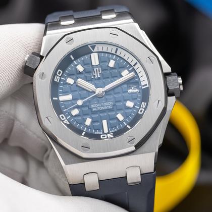 Audemars Piguet Royal Oak Offshore Diver Blue Dial Diver 15720.OO.A027CA.01 Full Set - Image 4