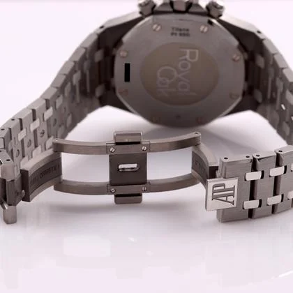 Audemars Piguet Royal Oak Chronograph 41mm Titanium/Platinum Gray/Blue 500 Pieces 26331IP - Image 5