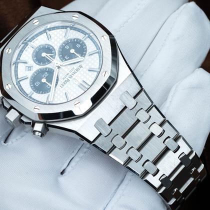 Audemars Piguet Royal Oak Chronograph AP White Panda Dial 26331ST 2020 Complete Set 2020 - Image 9