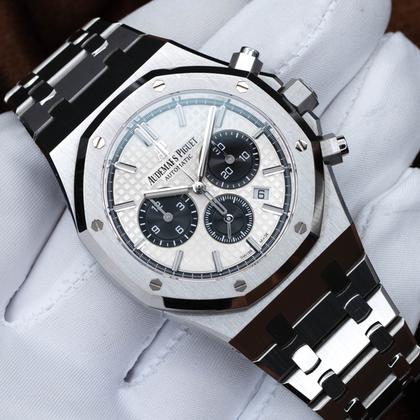 Audemars Piguet Royal Oak Chronograph AP White Panda Dial 26331ST 2020 Complete Set 2020