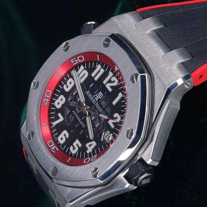 Audemars Piguet Royal Oak Offshore Diver MINT SET Royal Oak Offshore Diver "Scuba Boutique Red" Black Steel 15701ST.OO.D002CA.03 - Image 7